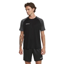 Craft Sportowa koszulka Squad 2.0 Contrast Jersey (wysoka elastyczność, wygodny krój) czarna/szara męska