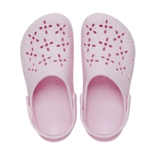 Klapki Crocs Classic Floral Cut Out Clog różowe damskie