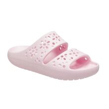 Klapki Crocs Floral Cutout (lekkie, elastyczne) różowe damskie