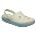 Klapki Crocs InMotion Clog (super miękkie, lekkie, wysoki komfort noszenia) beżowo-niebieskie - 1 para