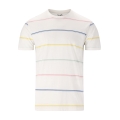 Cruz T-shirt Freizeit Austin w paski (bawełna) biały męski