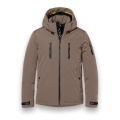 Kurtka zimowa Wedge z kapturem (ciepła, wodoodporna) taupebrązowa męska