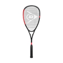 Dunlop Rakieta do squasha Blackstorm Carbon 140g/wyważona na głowę czarna/czerwona - naciągnięta -