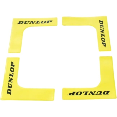 Dunlop linie oznaczeniowe rogi żółte - zestaw 8 sztuk