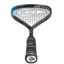 Dunlop Rakieta Squash Sonic Core FX 128 Pro 128g/z wyważeniem na rączkę czarna/niebieska - naciągnięta -