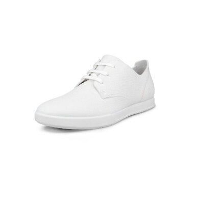 ECCO Sneakers Leisure Derby (ECCO-skóra) białe męskie