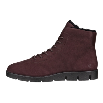 ECCO zimowe botki Bella (skóra nubukowa, ciepłe) brązowe damskie