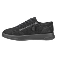 ECCO Sneaker Move Zip Lace (skóra premium) czarny damski