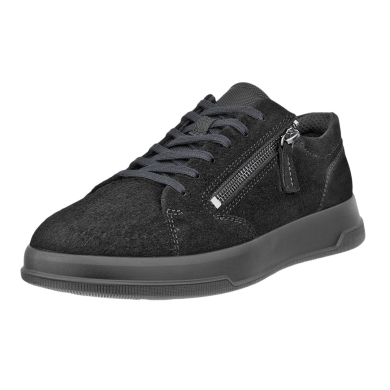 ECCO Sneaker Move Zip Lace (skóra premium) czarny damski