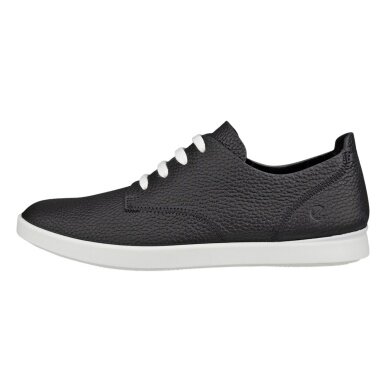 ECCO Sneakersy Leisure Lace Up (miękka skóra premium) czarne damskie