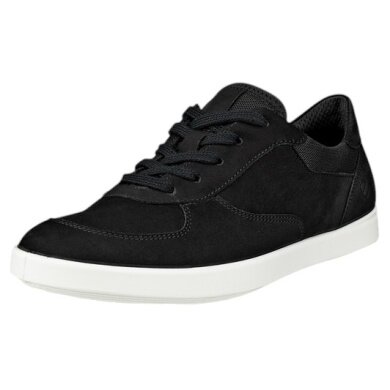 ECCO Sneakers Leisure Oxford (skóra premium) czarne damskie