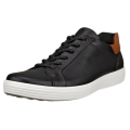 ECCO Sneaker Soft 7 Easy Slip Lace (skóra premium) czarny/biały męski
