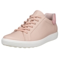 ECCO Sneaker Soft 7 Easy Slip Low (skóra premium) różowe damskie