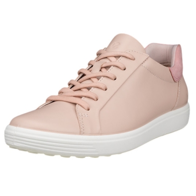 ECCO Sneaker Soft 7 Easy Slip Low (skóra premium) różowe damskie