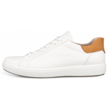 ECCO Sneaker Soft 7 Easy Slip Lace (skóra premium) białe męskie