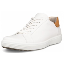 ECCO Sneaker Soft 7 Easy Slip Lace (skóra premium) białe męskie