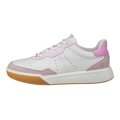 ECCO Sneaker Street Court Lea (skóra premium) biało-różowo-fioletowe damskie