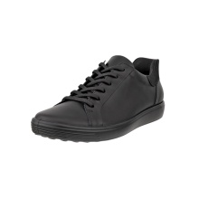 ECCO Sneaker Soft 7 Easy Slip Low (skóra premium) czarny damski