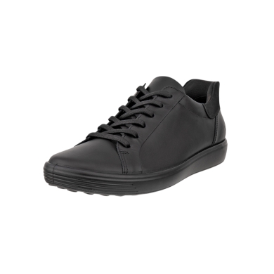 ECCO Sneaker Soft 7 Easy Slip Low (skóra premium) czarny damski