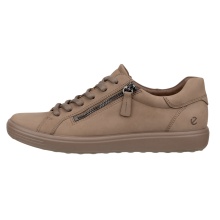 ECCO Sneaker Soft 7 Side Zip Lace (Premium skóra licowa) brązowe damskie