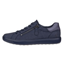 ECCO Sneaker Soft 7 Side Zip Lace (Premium skóra licowa) granatowy damski