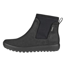ECCO Botki Soft 7 Tred Chelsea GTX (skóra nubukowa, wodoodporne) czarne Damskie