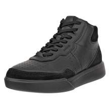 ECCO codzienne buty podróżne Street Court High-Top (skóra premium) czarne damskie