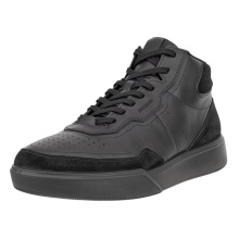 ECCO codzienne buty podróżne Street Court High-Top (skóra premium) czarne męskie
