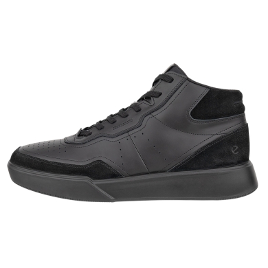 ECCO codzienne buty podróżne Street Court High-Top (skóra premium) czarne męskie