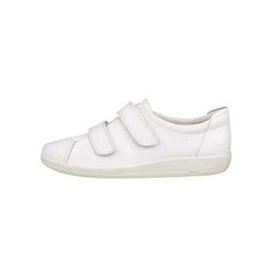 ECCO Sneaker Velcro Soft 2.0 (Premium skóra licowa) białe damskie