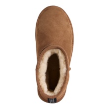 EMU Australia Botki zimowe Sharky Micro Flatform (owcza wełna, platforma) brązowe damskie