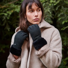 EMU Australia Rękawice zimowe Apollo Bay - miękka podszewka z owczej wełny - czarne - 1 para