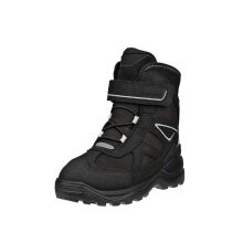 Ecco zimowe buty śniegowe Snow Mountain Lace (skóra premium i tekstylia, wodoodporne) czarne dziecięce
