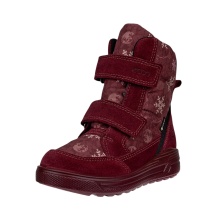 Ecco zimowe buty Urban Snowboarder Mid GTX (skóra zamszowa, wodoodporne) winerot dziecięce