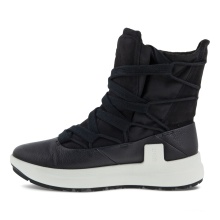ECCO Zimowe buty Solice Mid GTX PL (skóra yak nubuk, wodoodporne) czarne damskie