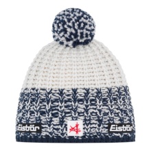 Czapka polarowa (pompon) Refocus SA - Merinomix - kobaltowy/biały - 1 sztuka