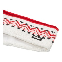 Czapka polarowa Eisbär Vincent Nordic Merinomix - biało/czerwona - 1 sztuka