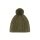 Czapka z dzianiny Eisbär (pompon) Afra dla kobiet - khaki zielona - 1 sztuka