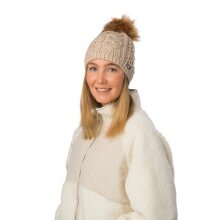 Czapka z pomponem Eisbär Strickmütze (Pompon) Afra Lux - beżowa