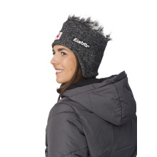 Czapka zimowa Eisbär (czapka z uszami) Cocker SA - grafitowo-szara/biała - 1 sztuka