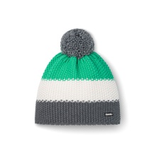 Czapka zimowa Eisbär Star z pomponem (bąbelkiem) szaro/biała/mintowa - 1 sztuka