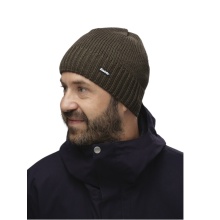 Czapka zimowa Eisbär (beanie) Trop wzór dzianiny wełna merino - khaki zielony - 1 sztuka