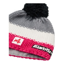 Czapka zimowa Eisbär (z pomponem) Star SA dla dzieci - różowa/biała/szara - 1 sztuka