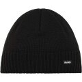 Czapka zimowa Eisbär (Beanie) Trop wzór dzianinowy wełna merino czarna męska