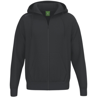 Erima bluza z kapturem TS Hoodie Full Zip (materiał mieszany) czarna męska