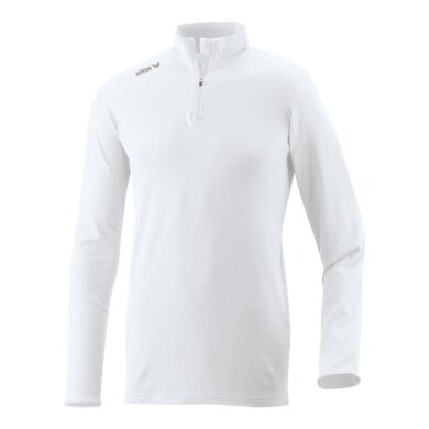 Erima Sportowa koszulka z długim rękawem Rolli Half-Zip (miękki materiał elastyczny) biały mężczyźni