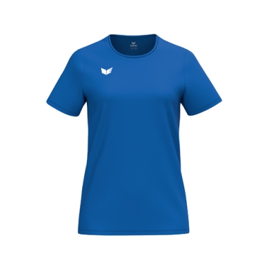 Erima Koszulka sportowa Intro Function (100% recyklingowy poliester, lekka, szybko schnąca) niebieska krótkie rękawy dla kobiet