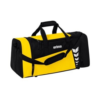 Torba sportowa Erima Six Wings (rozmiar M - 49,5 litra) żółto/czarna 61x29x28cm