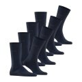 Skarpety Esprit dzienne Crew Solid (bawełna) granatowe męskie - 4 pary
