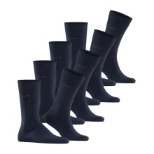 Skarpety Esprit dzienne Crew Solid (bawełna) granatowe męskie - 4 pary